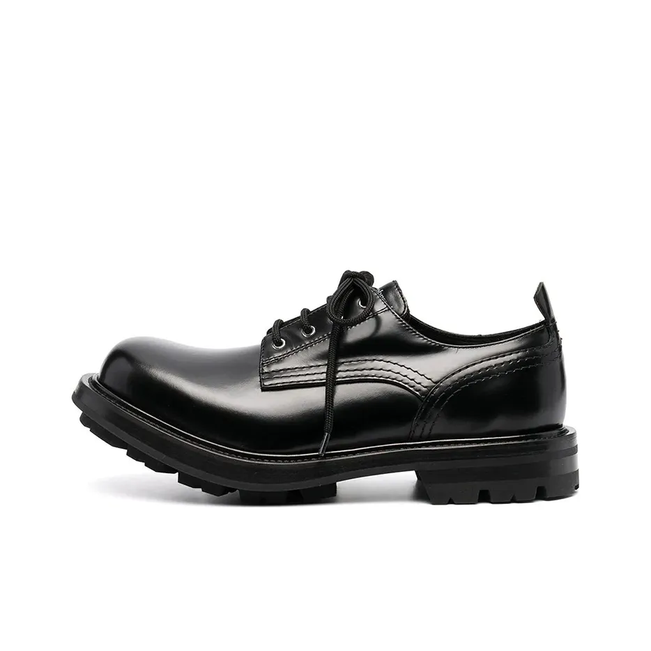 Alexander McQueen Worker Lace Up Black