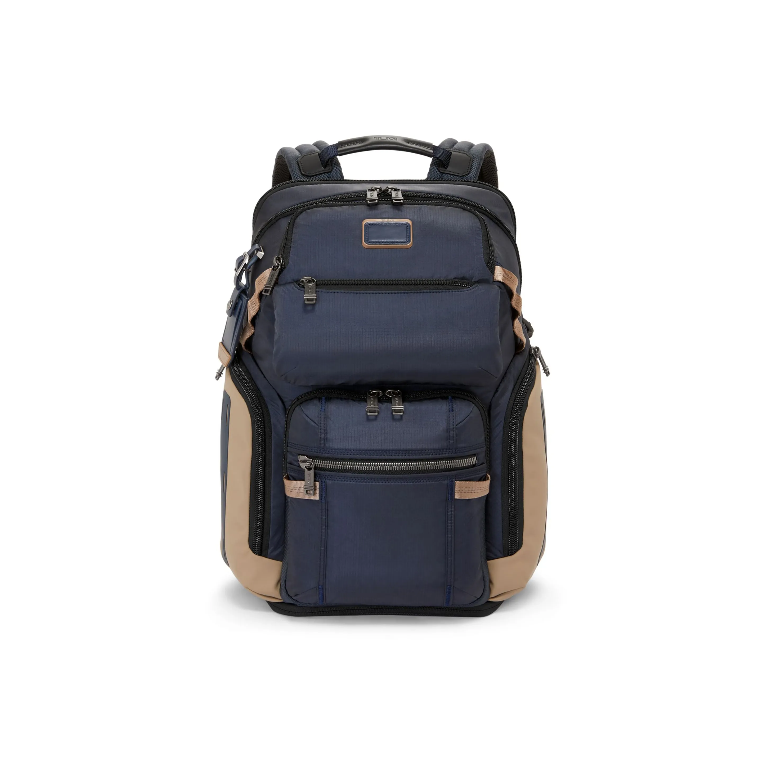 TUMI Alpha Bravo Nylon Backpack Women's Blue & Brown