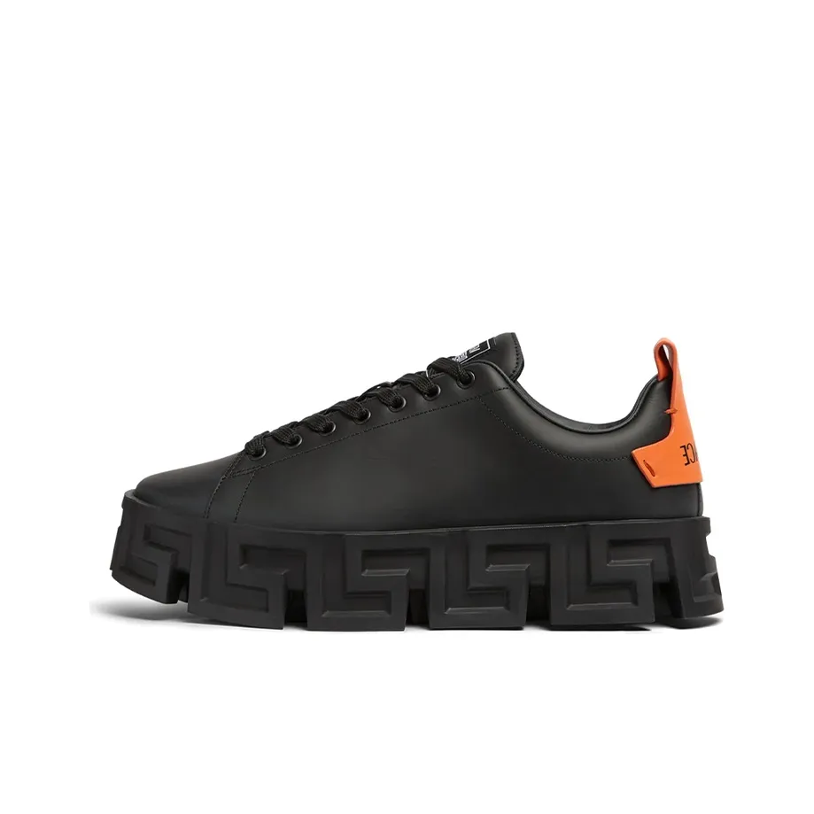 VERSACE Low Top Platform Shoes Men's Black