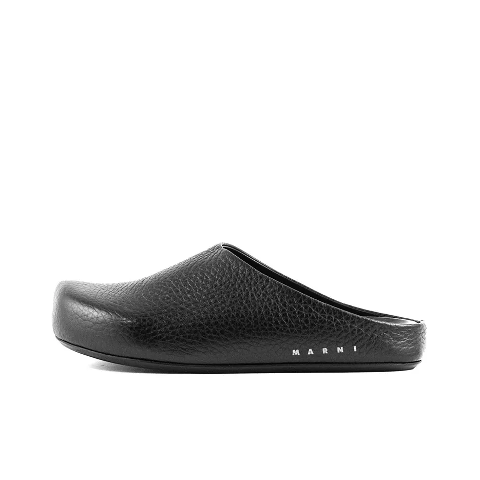 MARNI Logo Printed Slip-On Clogs