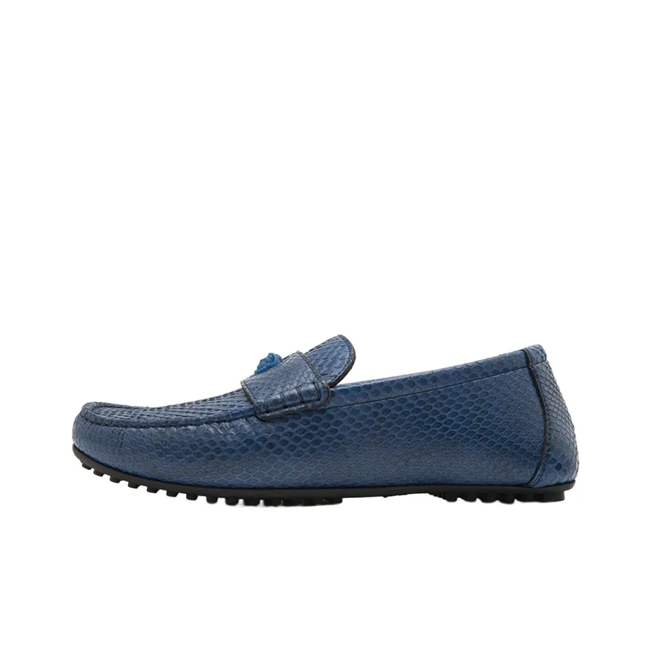 VERSACE Men's Casual Shoes Men Low Top Blue