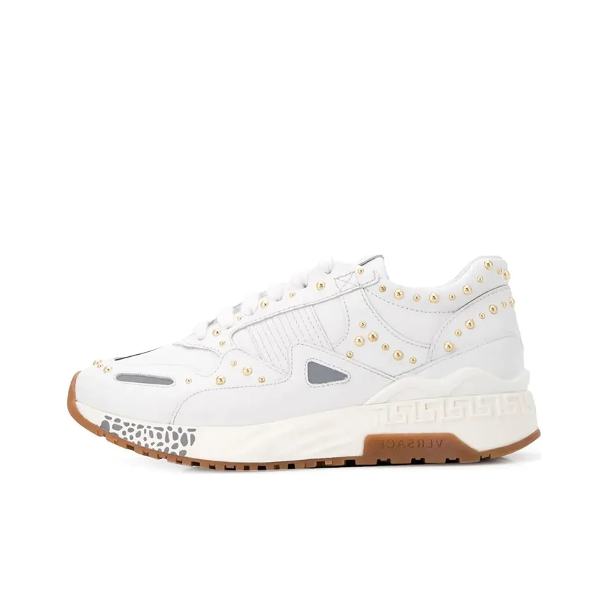 VERSACE Achilles Low Top Athletic Shoes Women's White