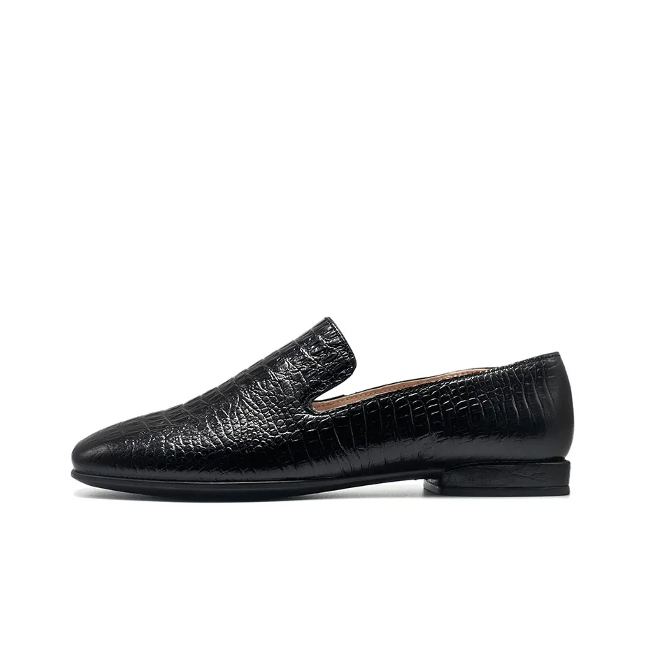 Ecco Annie Series Лоферы с плоской подошвой Женские Черные