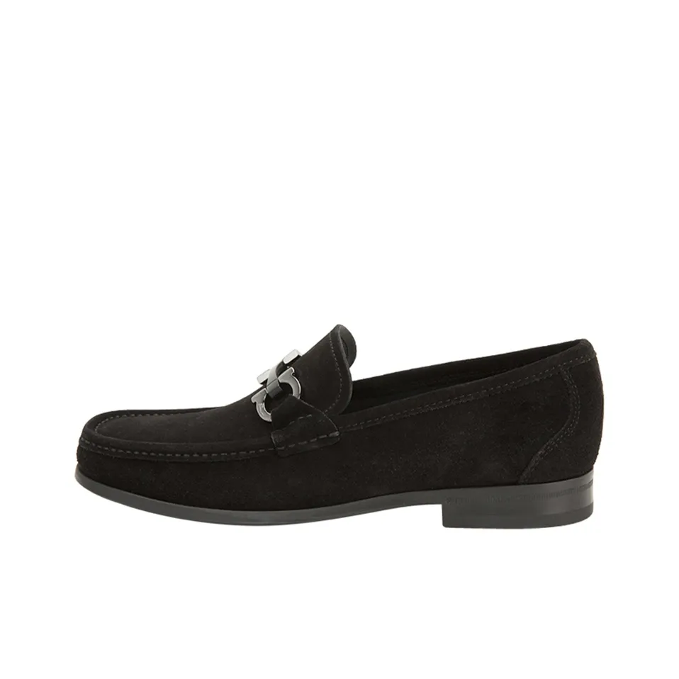 Ferragamo Loafers Men Low Top Black