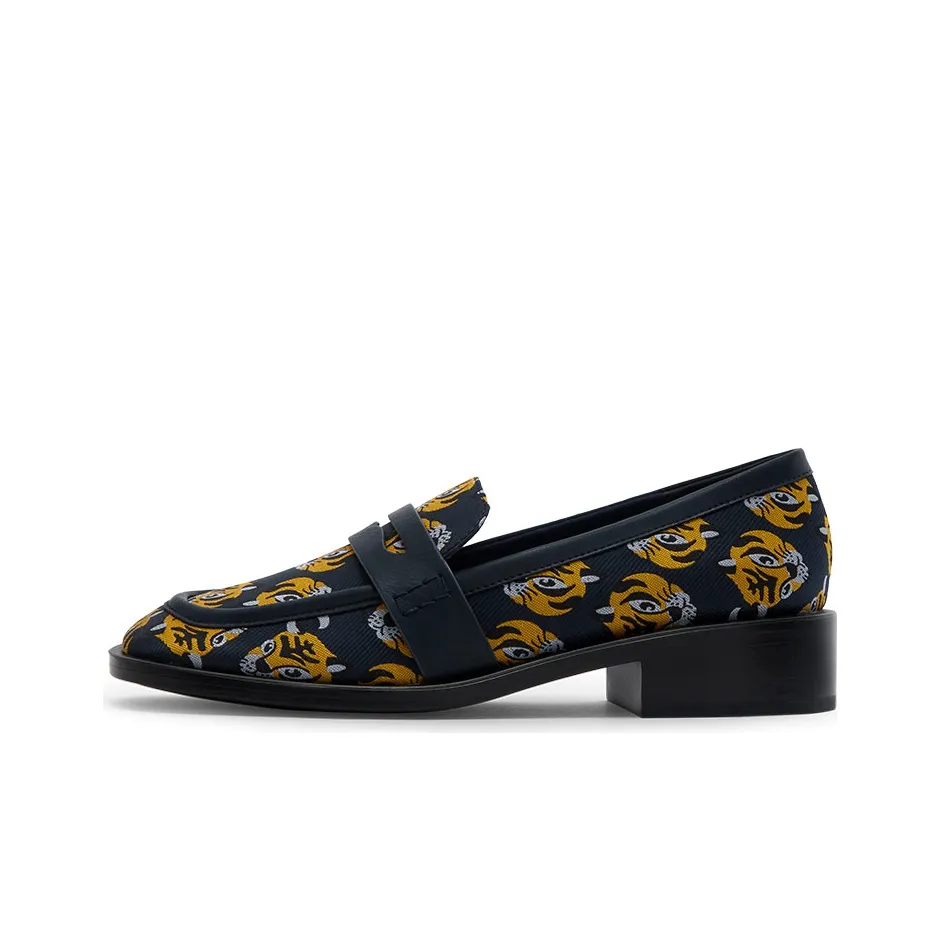 CHARLES&KEITH Block Heel Mary Jane Shoes Women's Dark Blue