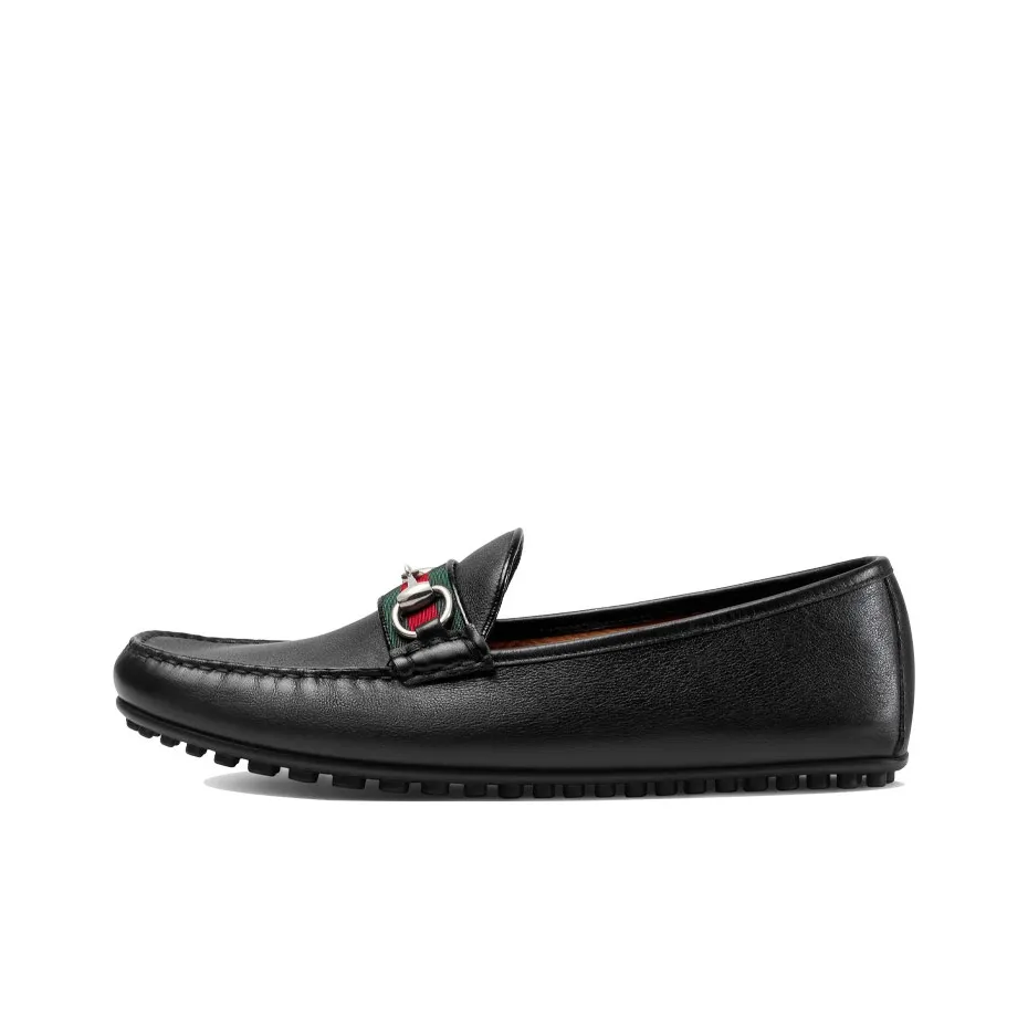 GUCCI Horsebit Leather Loafers