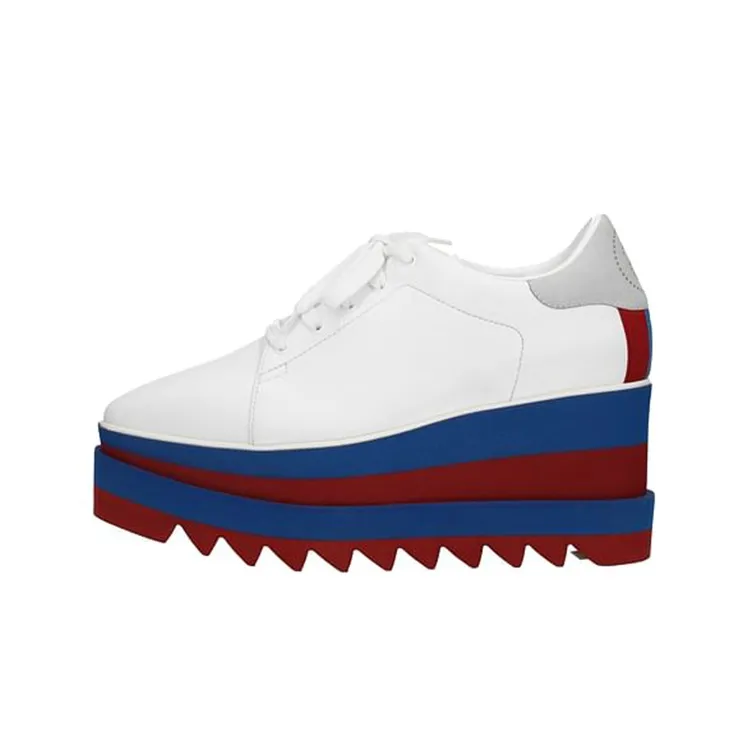 Stella McCartney Elyse Low Top Platform Shoes Women's White