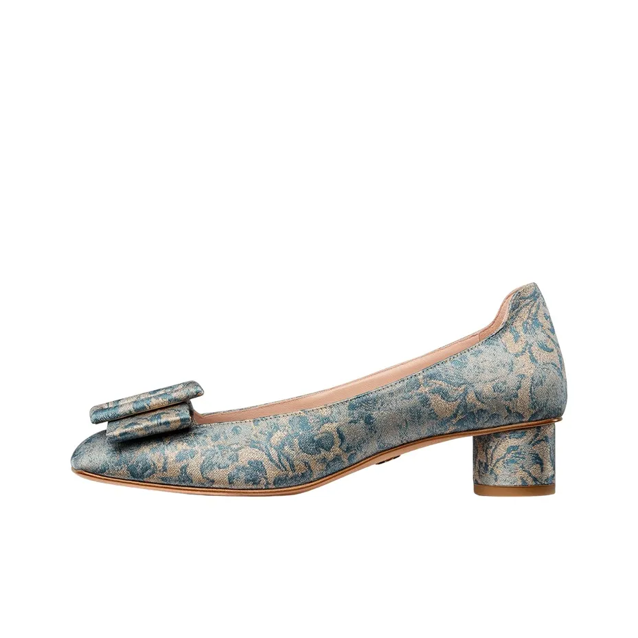 DIOR Idylle Chunky Heel Medium Heel Shoes Women's Blue