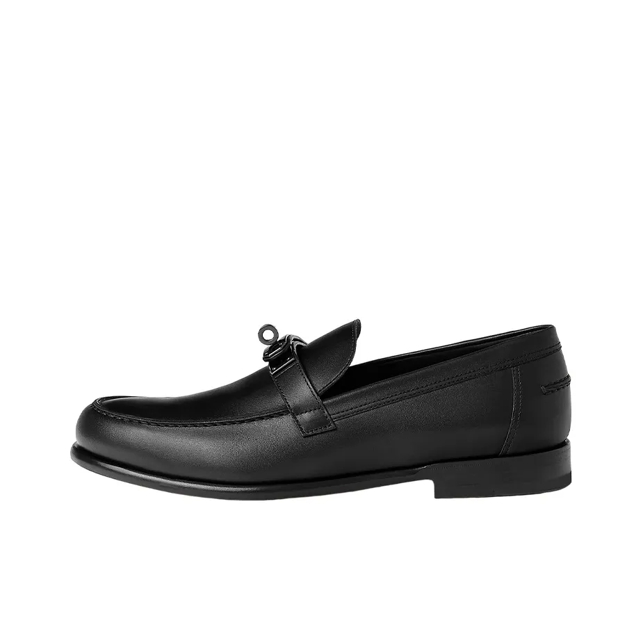 HERMES Destin Loafers Men
s Black