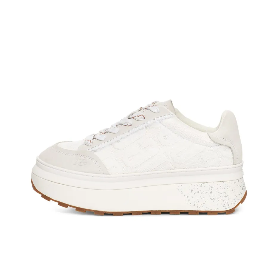 UGG Marin Lace Logo Sneaker 'White' Women's