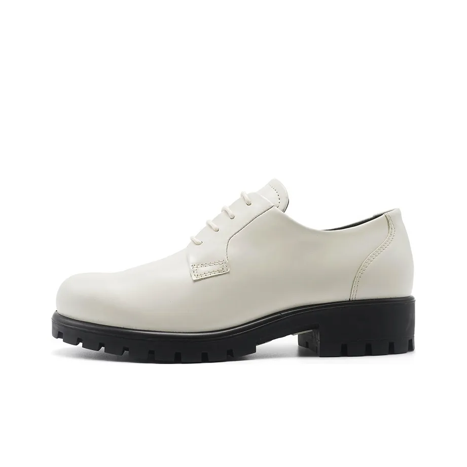 Ecco Туфли на плоской подошве Женские Белый известняк