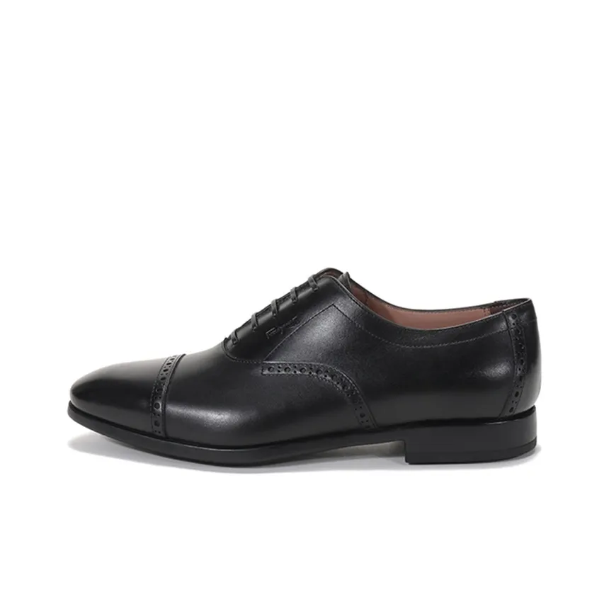 Ferragamo Dress Shoes Men Low-Top Black