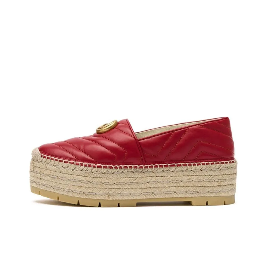 GUCCI Platform Shoes Women's Red