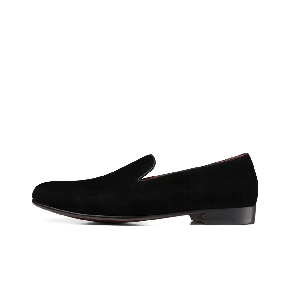 THOM WILLS Замша Slip-on Мужские повседневные туфли Черный