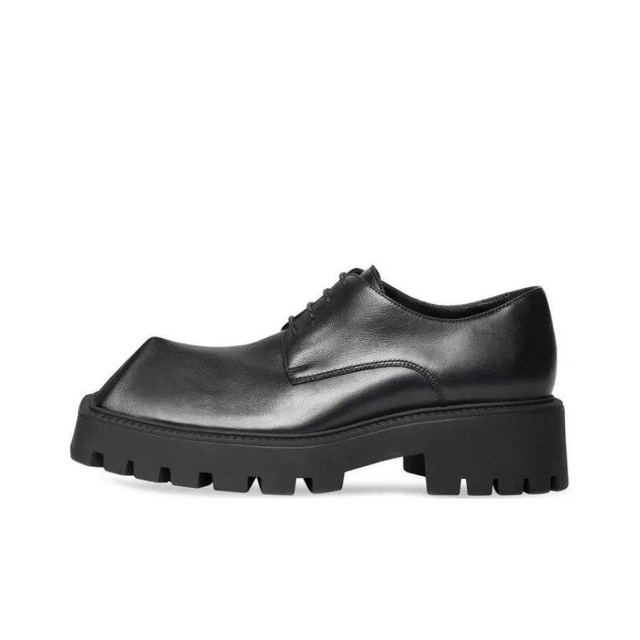 Balenciaga Rhino Derby Shoes 'Black Smooth Calfskin' Women's