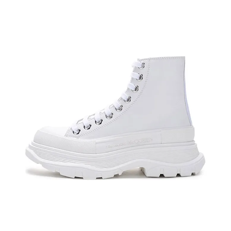 Alexander McQueen Tread Slick Platform Shoes Women's White