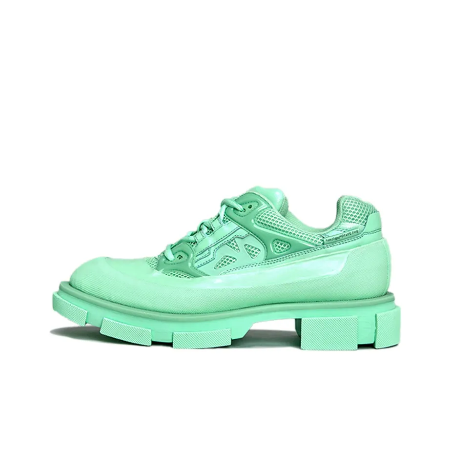Both Glow In The Dark Collection Low Top Platform Shoes Women's Green