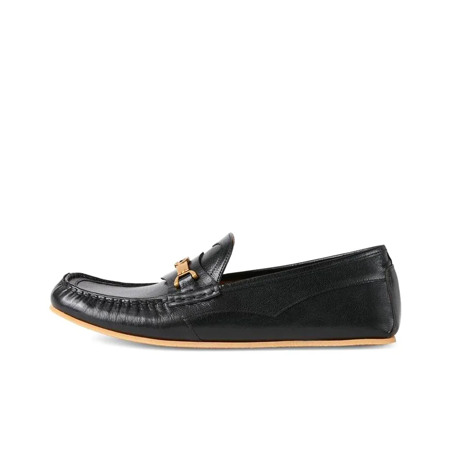 GUCCI Interlocking G Horsebit Loafers Black