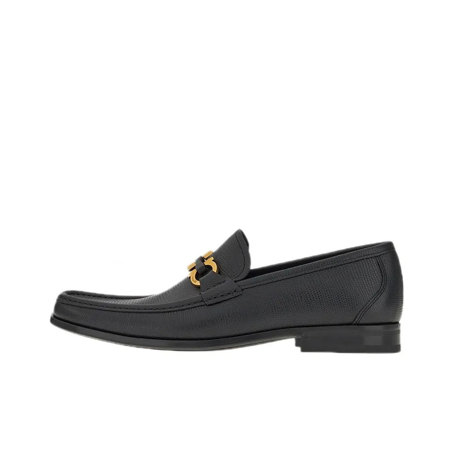 FERRAGAMO GANCINI Casual Shoes Men's Black