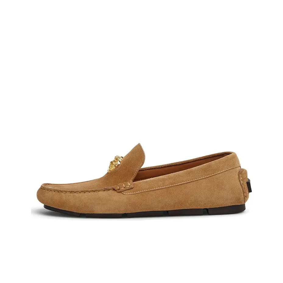 VERSACE La Medusa Suede Loafers