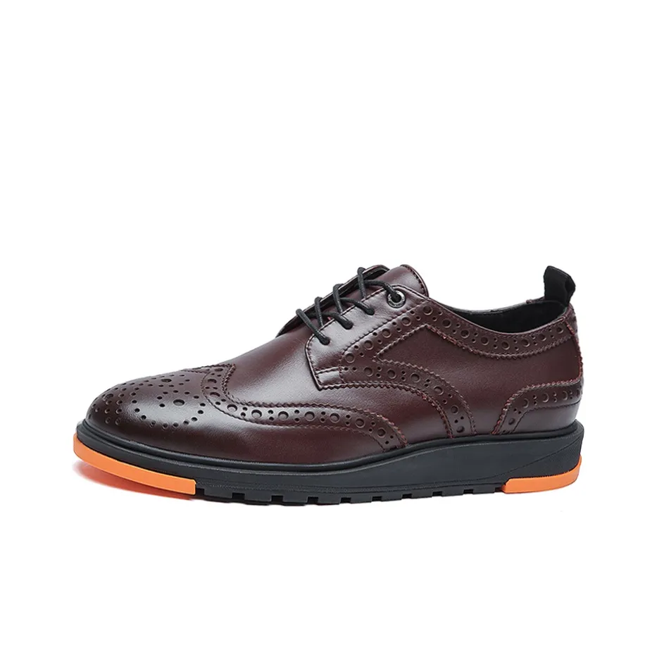 Anthony Miles Casual Leather Shoes Men's Burgundy