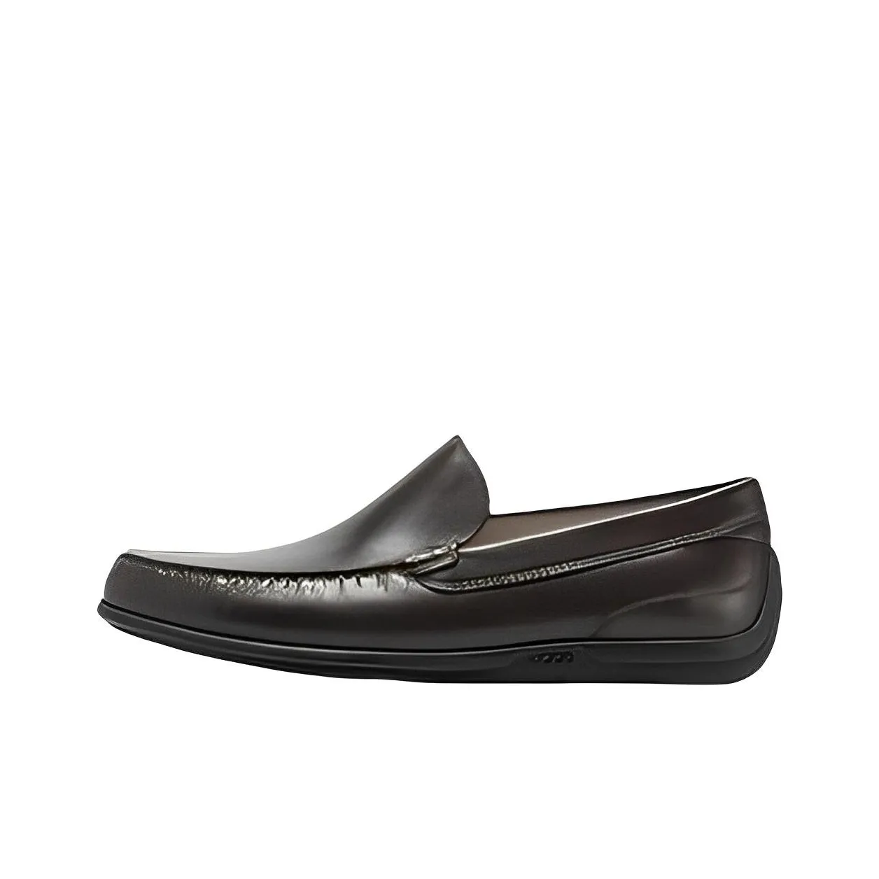 Ecco Moke 2.0 Casual Leather Shoes Men's Coffee