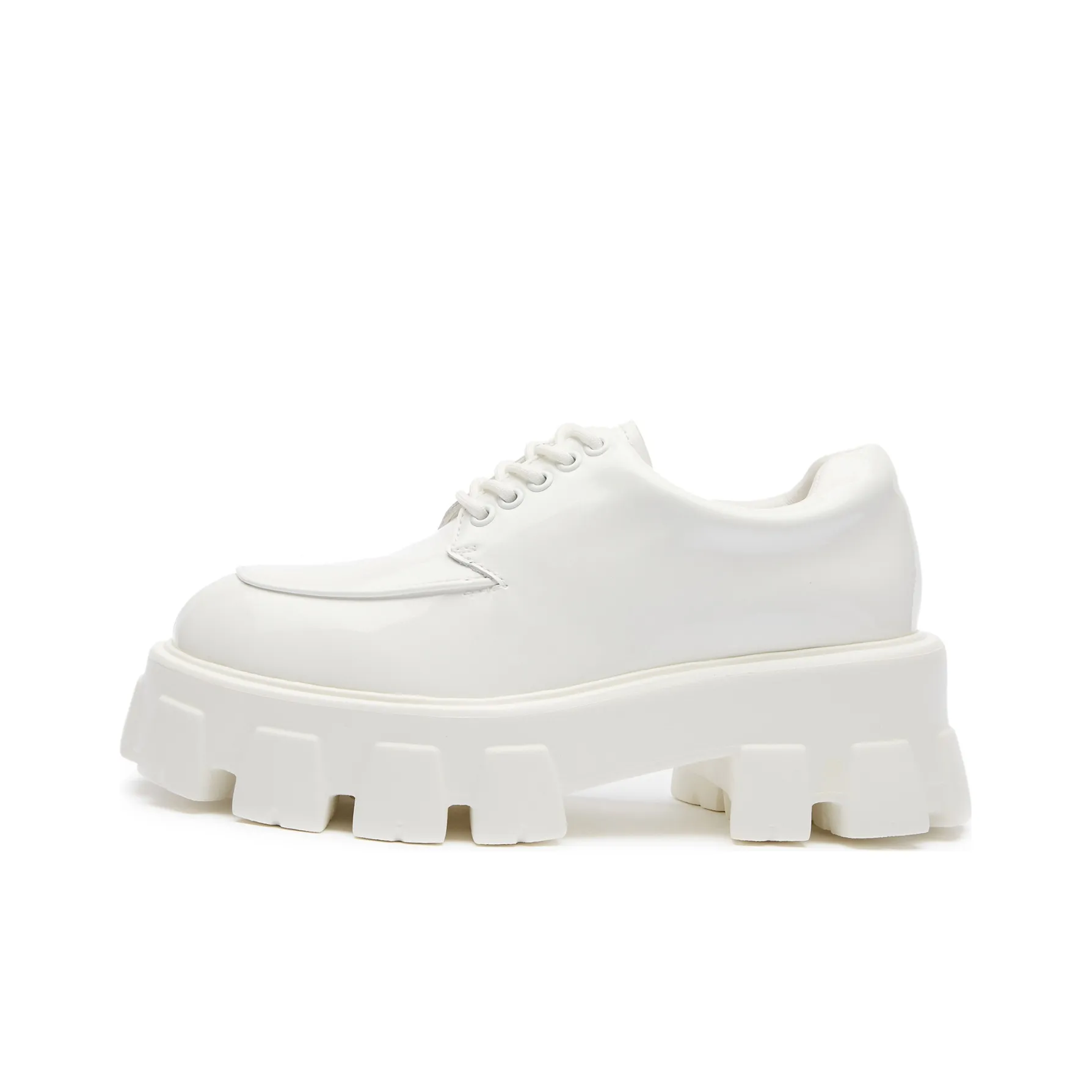GLIMMED Platform Shoes Women
s Bleached White