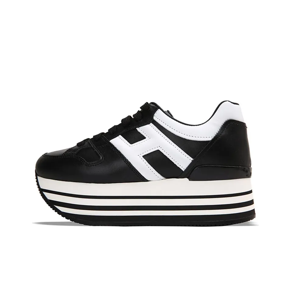 HOGAN Low Top Platform Shoes Women's Black