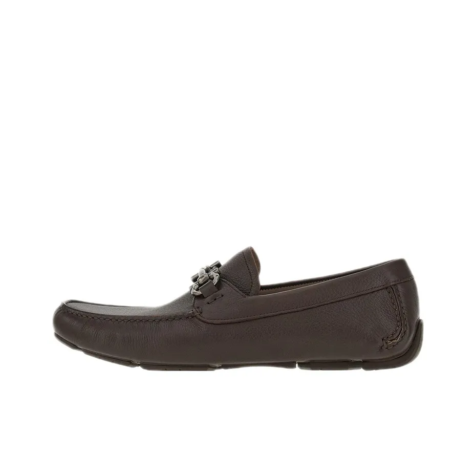 FERRAGAMO Gancini Horse-bit Driver Loafers