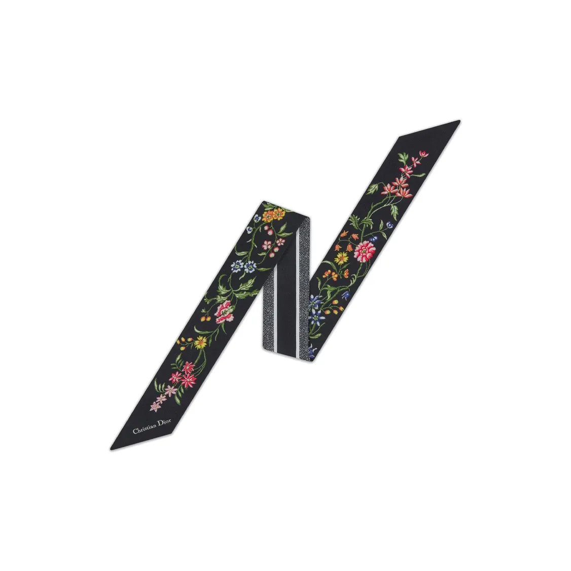 DIOR Шелковые шарфы Черный Женские
