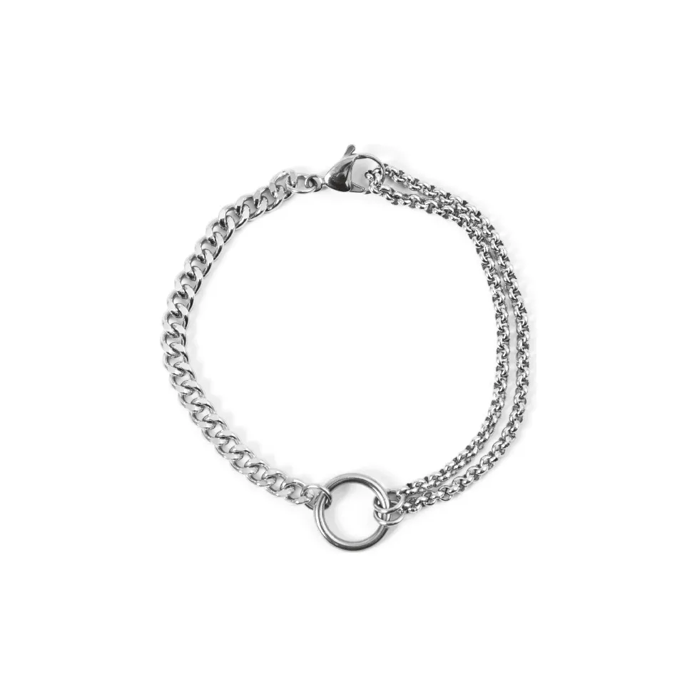 OWNREWARDS Браслеты из титановой стали, серебряные, унисекс