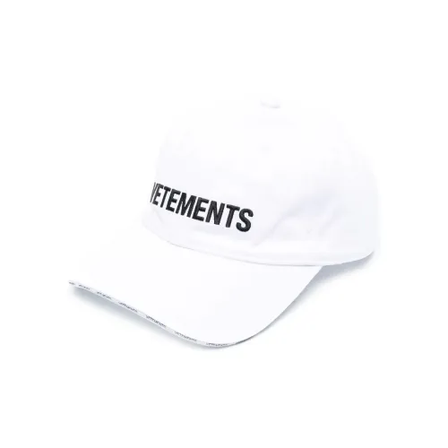 Vetements Хлопок Бейсболка Белая Унисекс
