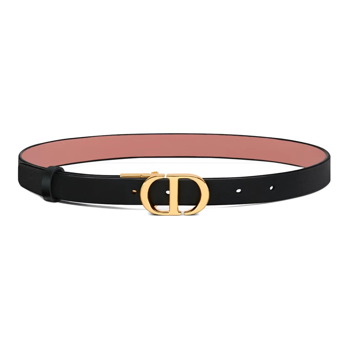 DIOR Cow Leather Belts Women's Width 2cm