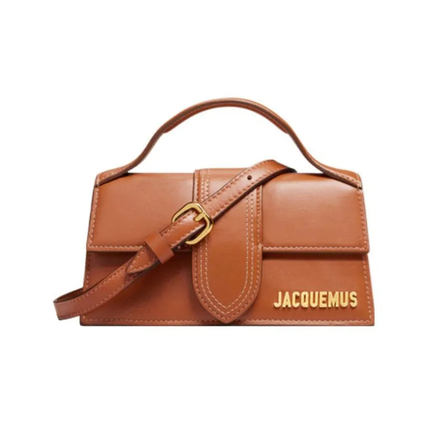 Jacquemus Linseed Cotton Acrylic Blend Shoulder Bag, Crossbody Bag, Handbag Trumpets Women's Light Umber