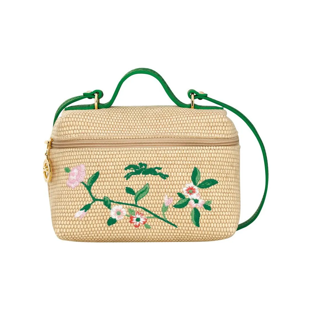 LONGCHAMP Холст и кожа Canvas Сумка Сумка через плечо Сумка через плечо Мини Женская Зеленая