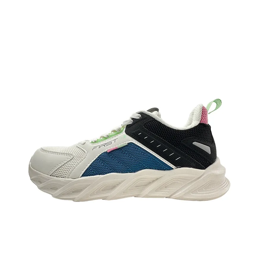 361° Abrasion Resistant Breathable Low Top Running Shoes Women's White Blue
