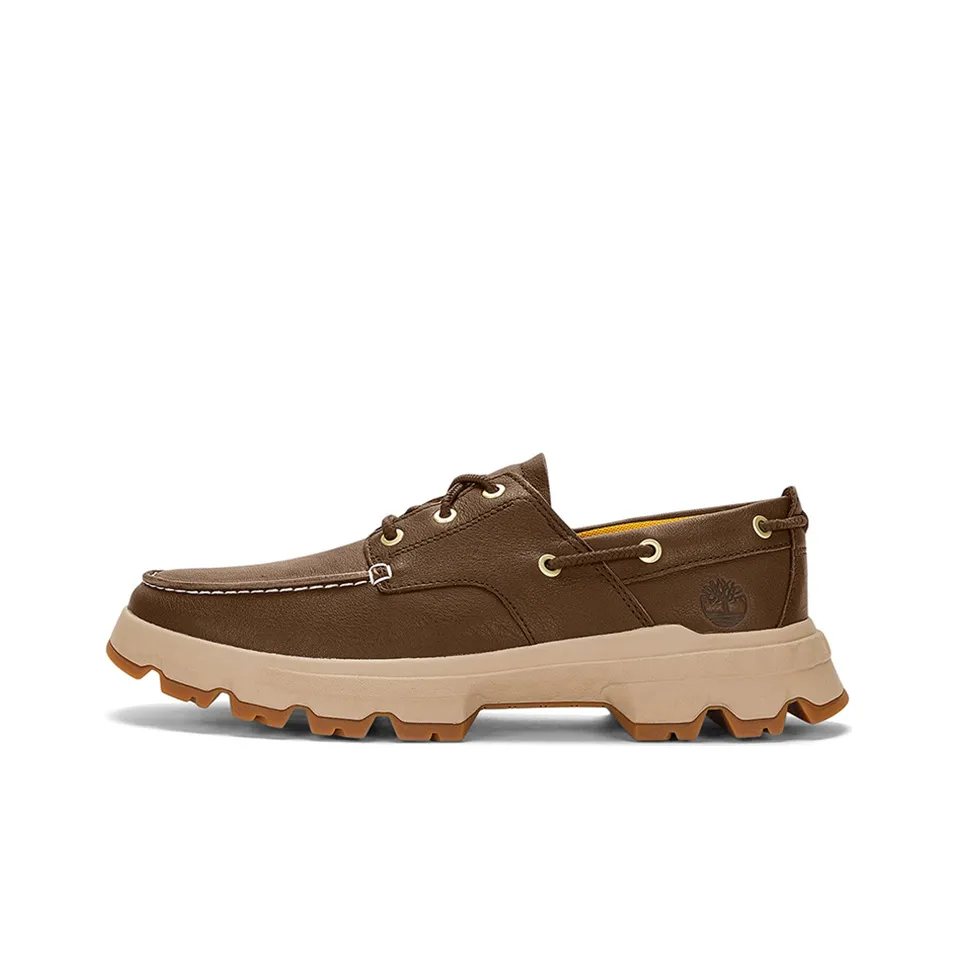 Timberland Greenstride Originals Ultra Leather Boat Shoes 'Dark Brown'