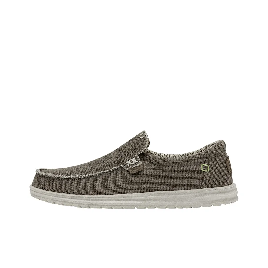 Heydude Men's Casual Shoes Classic Men Low Top Fossil Brown