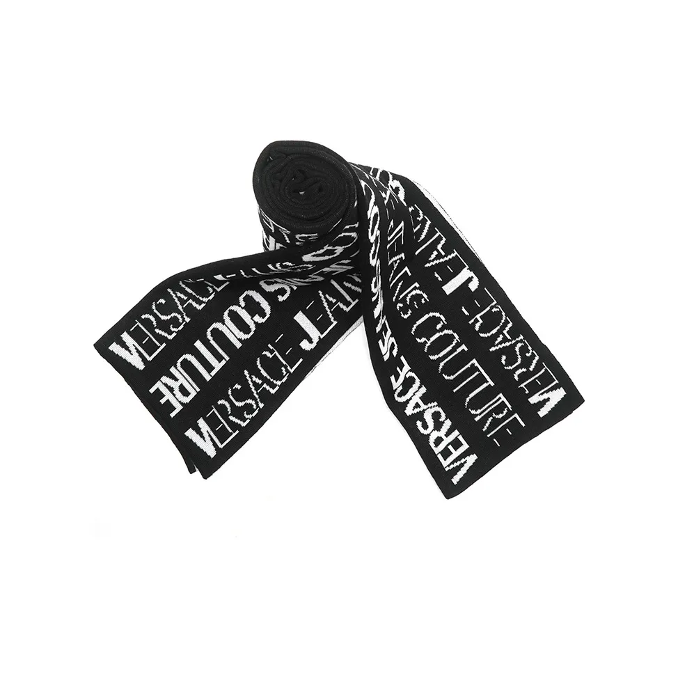 VERSACE JEANS COUTURE Вязаные шарфы Черный Унисекс