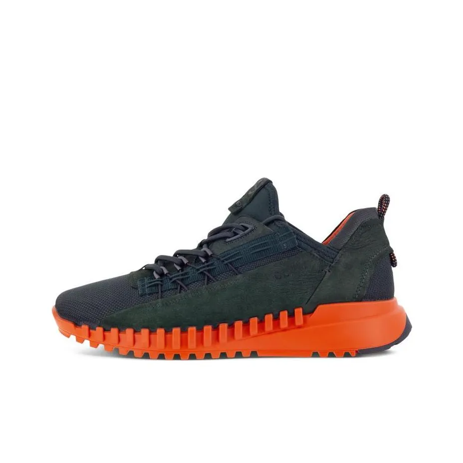 Ecco ZIPFLEX M Low Top Sports Casual Shoes Men's Orange/Navy Blue