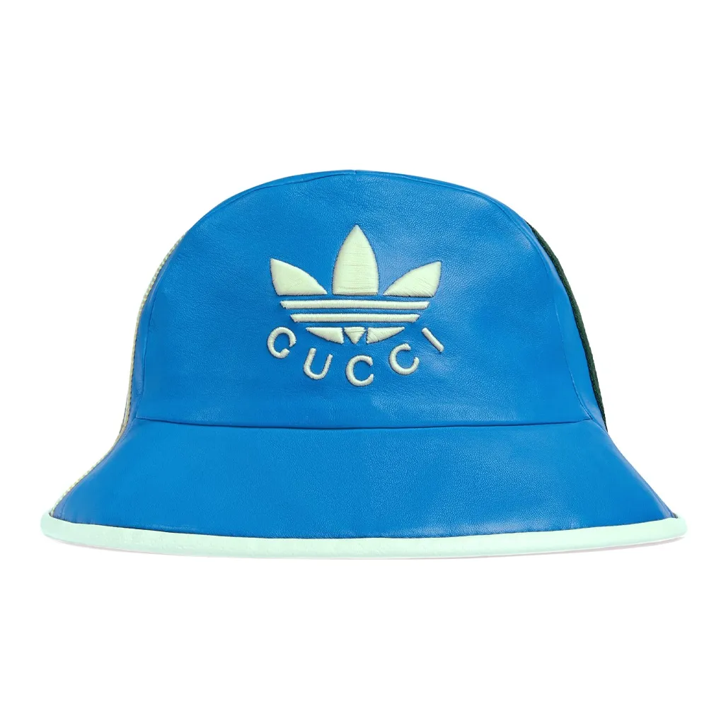 Adidas X GUCCI X ADIDAS Collaboration Bucket Hats Women's Blue/White