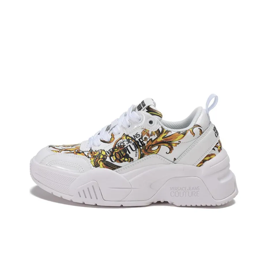 VERSACE JEANS Couture Stargaze Garland Low Top Sports Casual Shoes Women's White