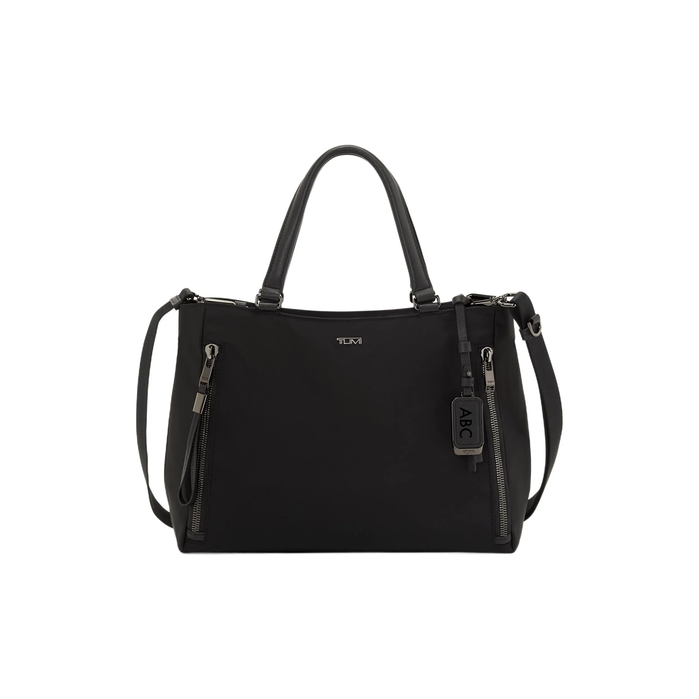TUMI Nylon Tote Bag, Shopping Bag, Shoulder Bag, Handbag Medium Size Women's Black