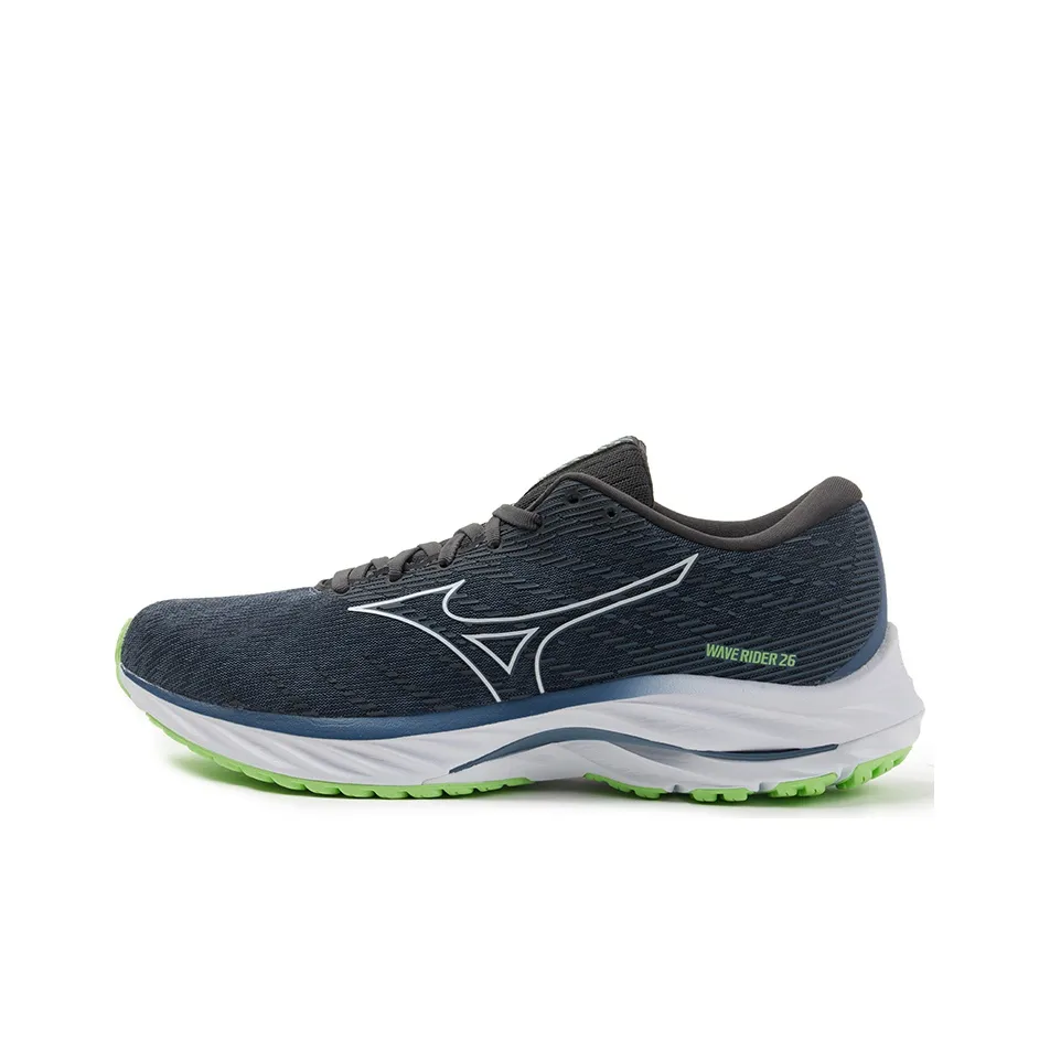 Кроссовки для бега Mizuno Wave Rider 26, низкий топ, темно-синий, мужской