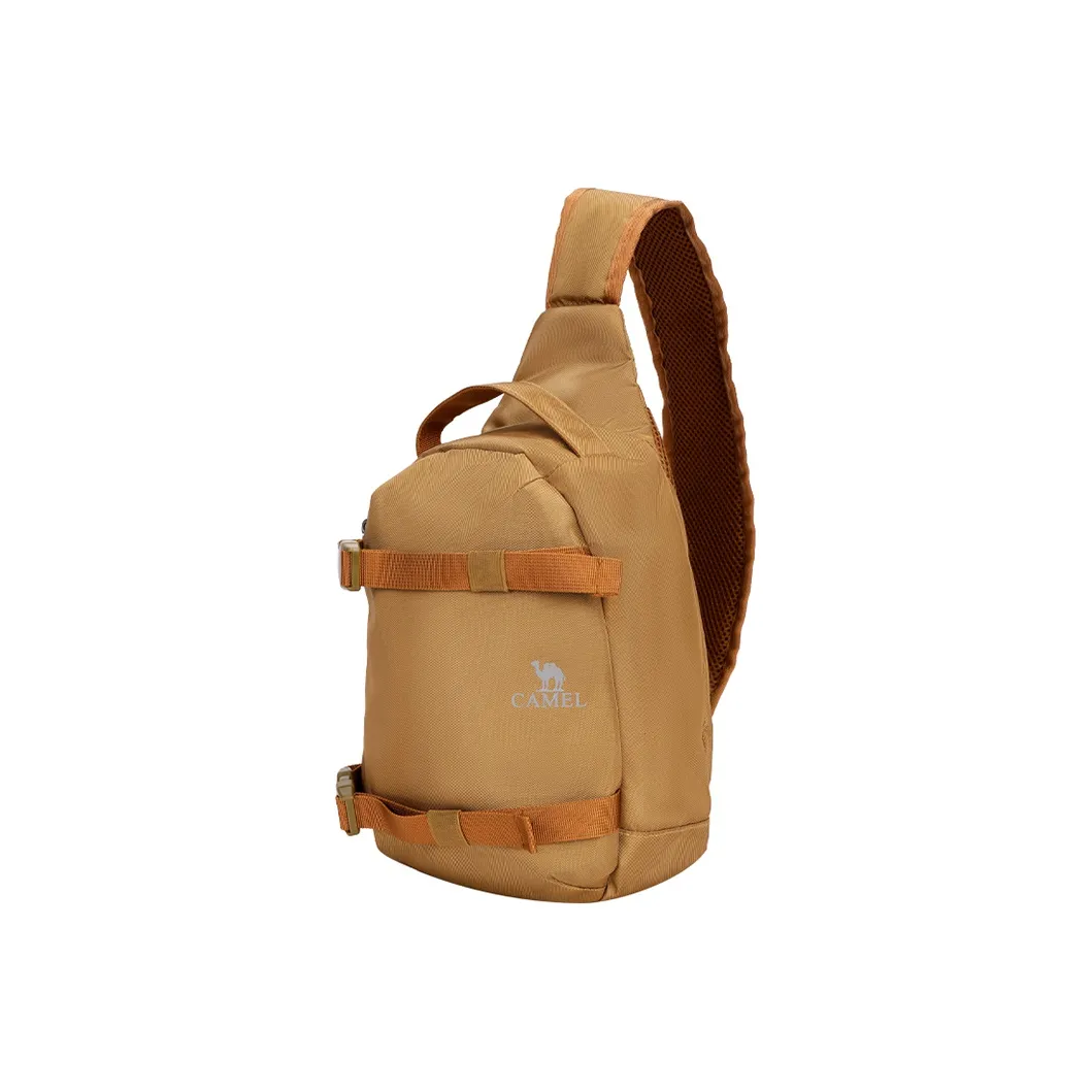 CAMEL 6L Shoulder Bag, Cycling Bag, Crossbody Bag, Sling Bag Fabric Camel/Black Unisex