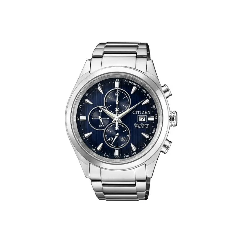 CITIZEN Светильник Кварцевый механизм Мужские Ecology Drive Collection Часы 42,6 мм Синий