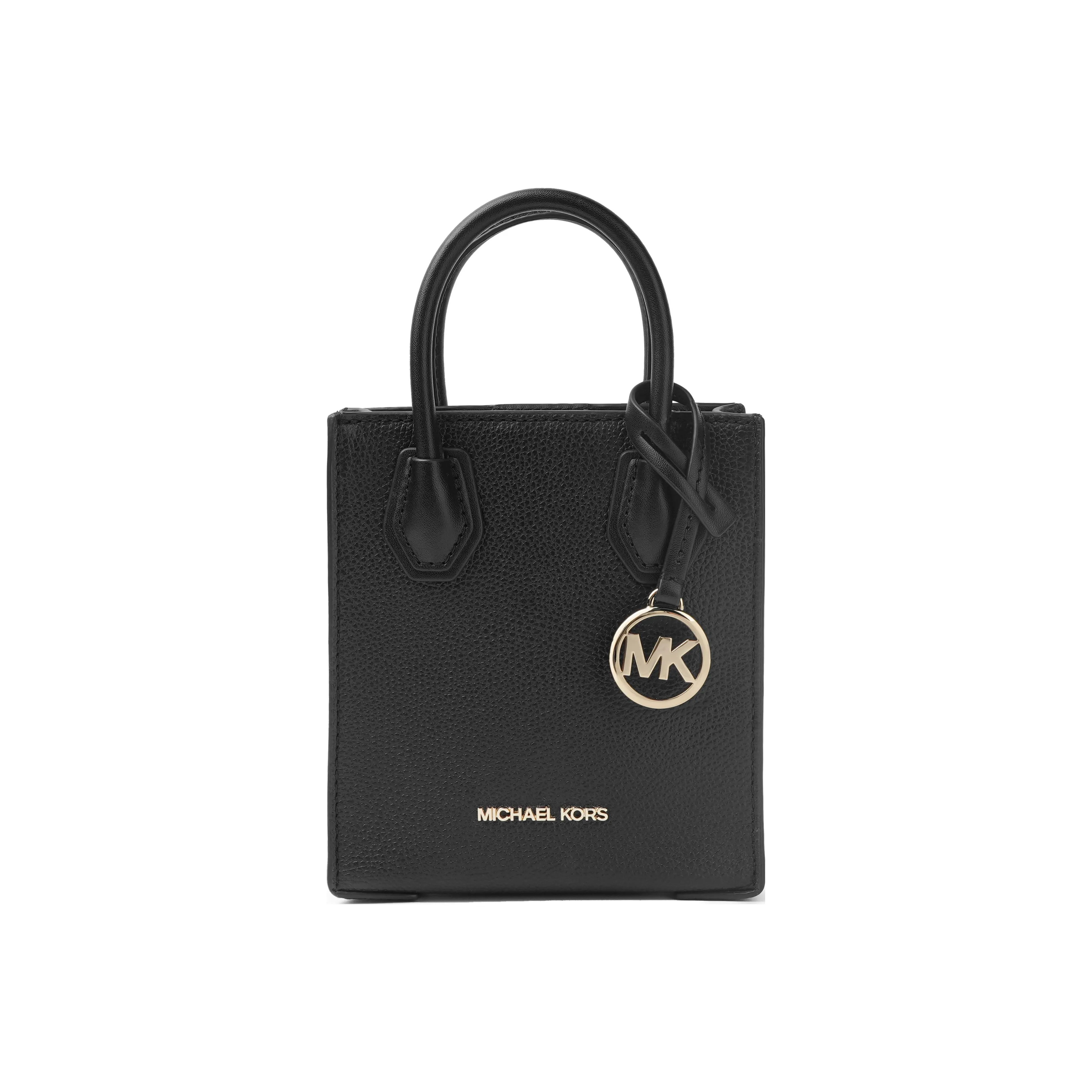 MICHAEL KORS Mercer Cow Leather Trunk Bag Sheet Music Bag Shoulder Bag Crossbody Bag Handbag Extra Small Women's Black