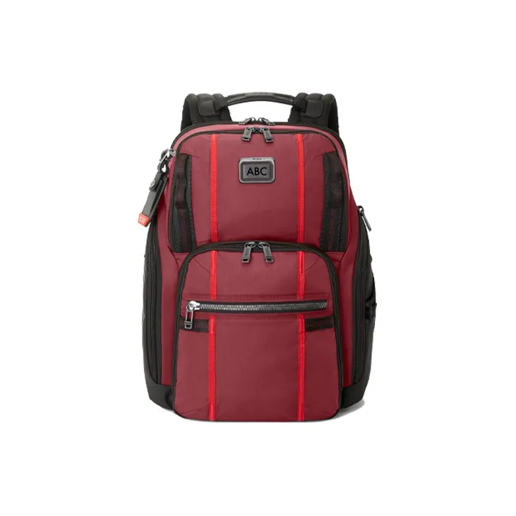 TUMI Alpha Bravo Nylon Backpack Unisex Red