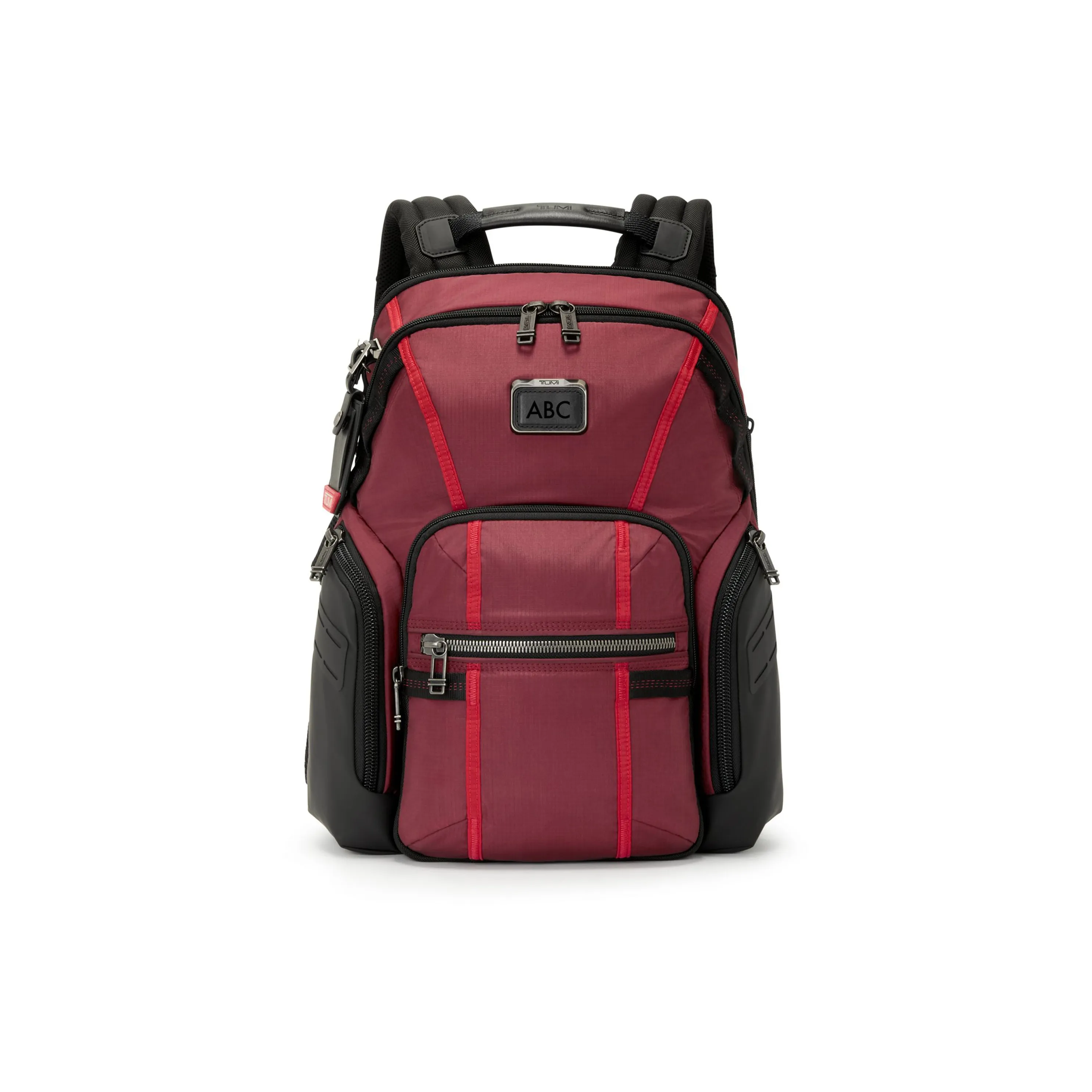 TUMI Nylon Backpack Unisex Red & Black