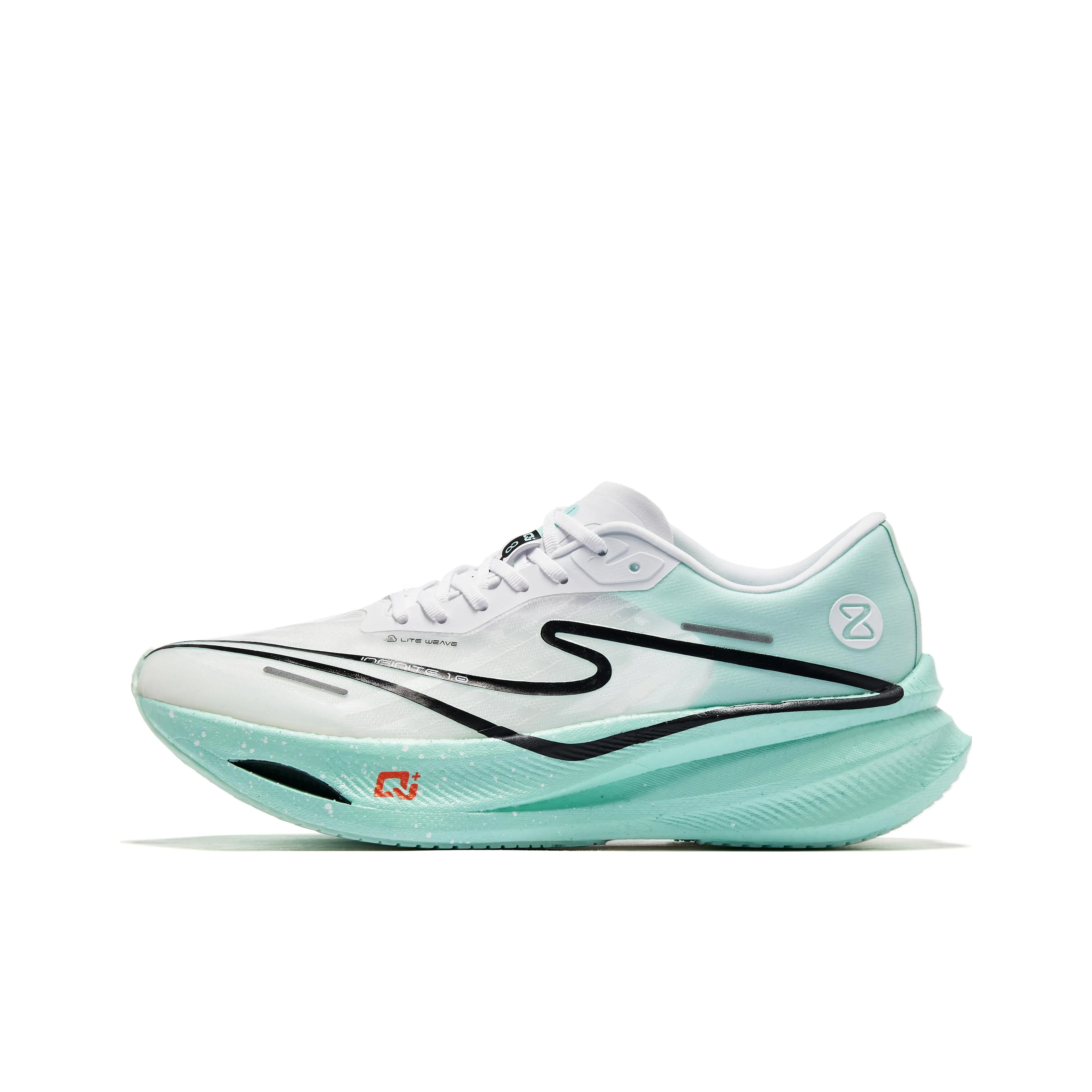 Erke Zhijing 1.0 Shock Absorbers Slip Resistant Abrasion Resistant Low Top Sprint Running Shoes Men's Green White